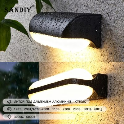 SANDIY Наружный персонализированный дверной фонарь во внутреннем дворе